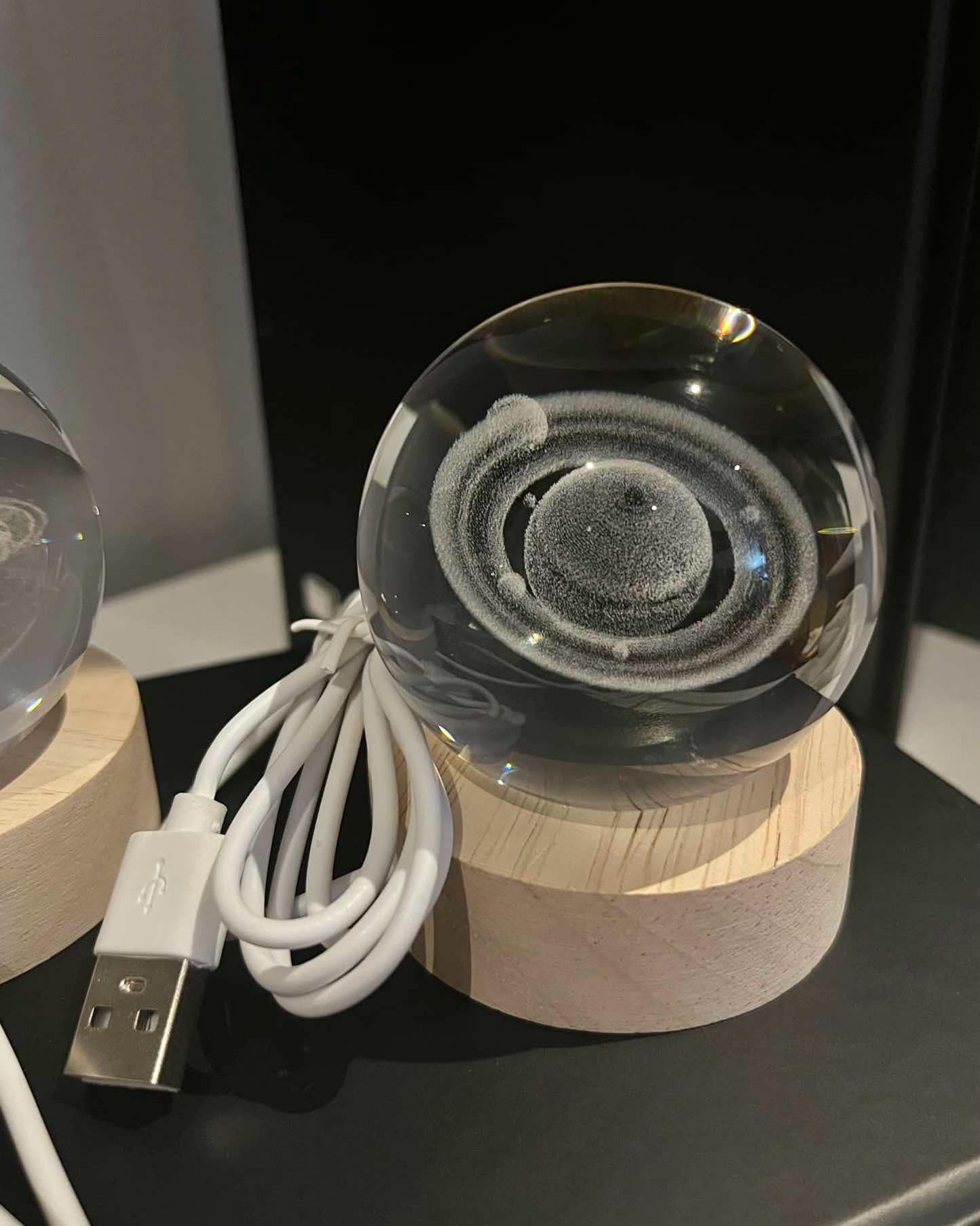 3D Light Up Galaxy Solar System Crystal Ball