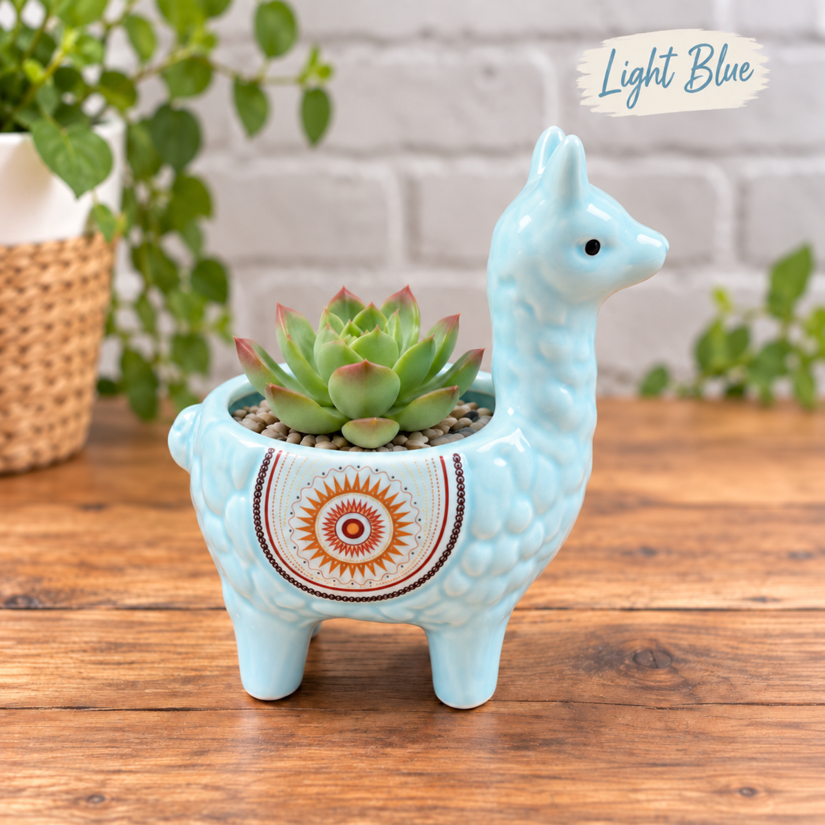 Alpaca Llama Succulent Flower Pots