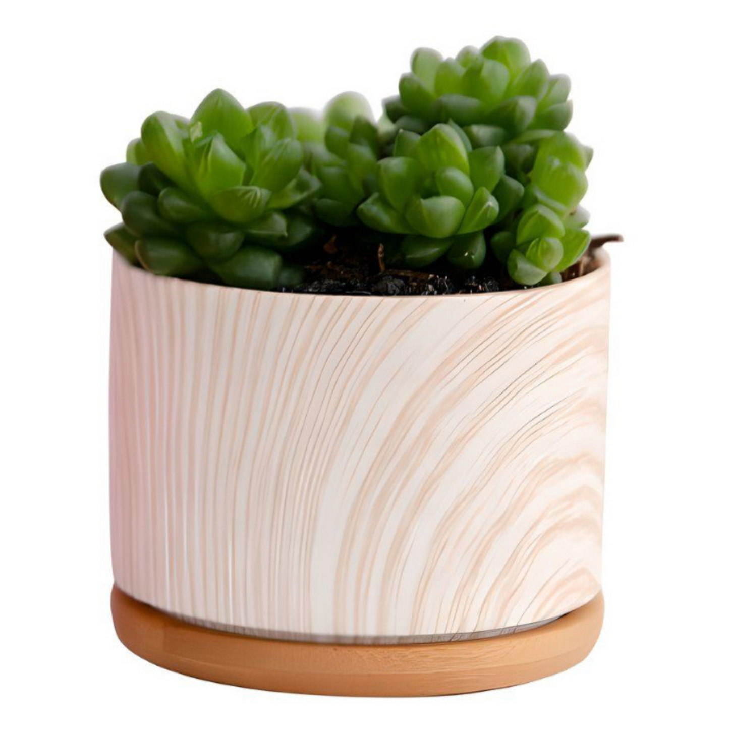 Ceramic Marble Effect Plant Pots