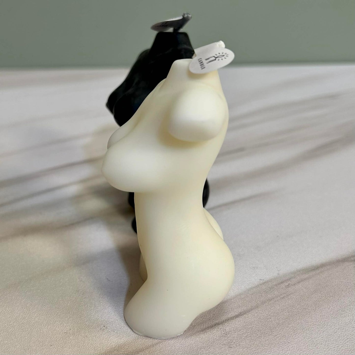 Small Woman Body Art Torso Candle