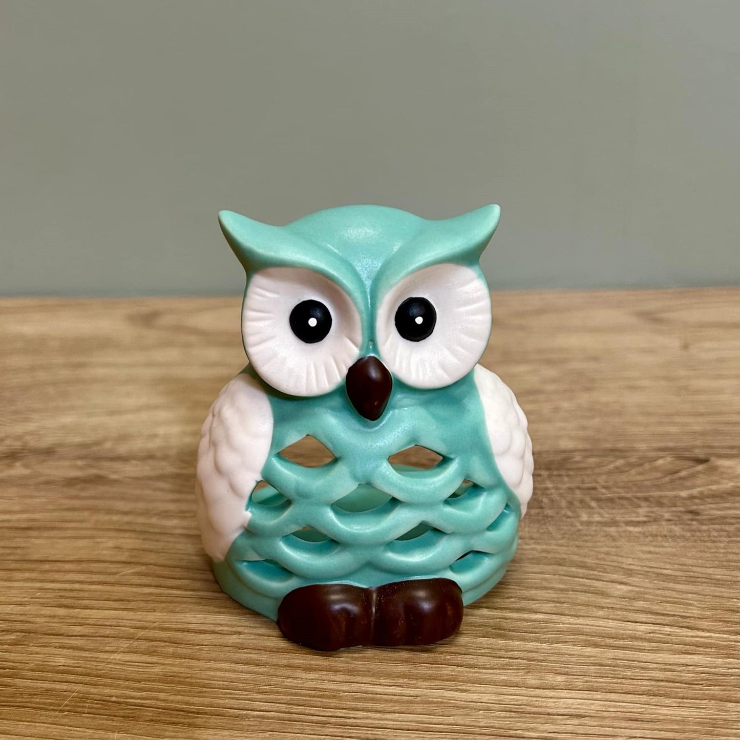 Small Owl Candle Tealight Holder