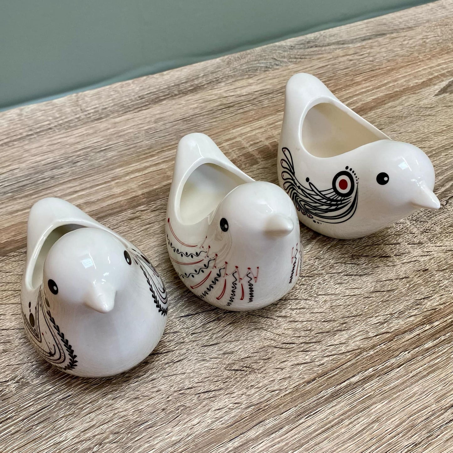 White Bird Succulent Plant Pots