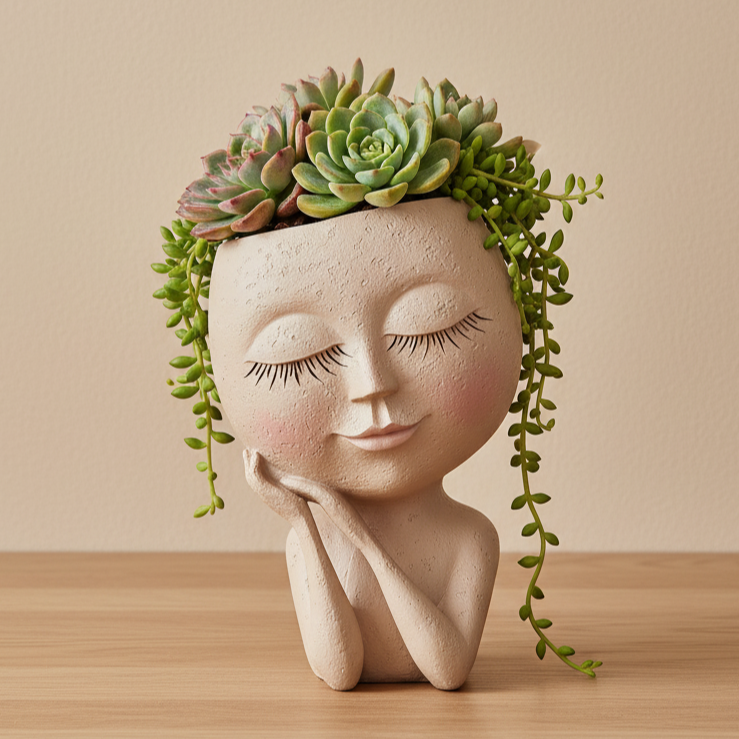Flower Girl Head Planters
