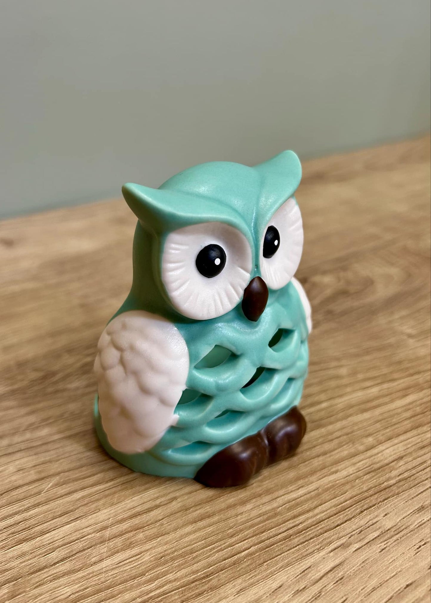 Small Owl Candle Tealight Holder