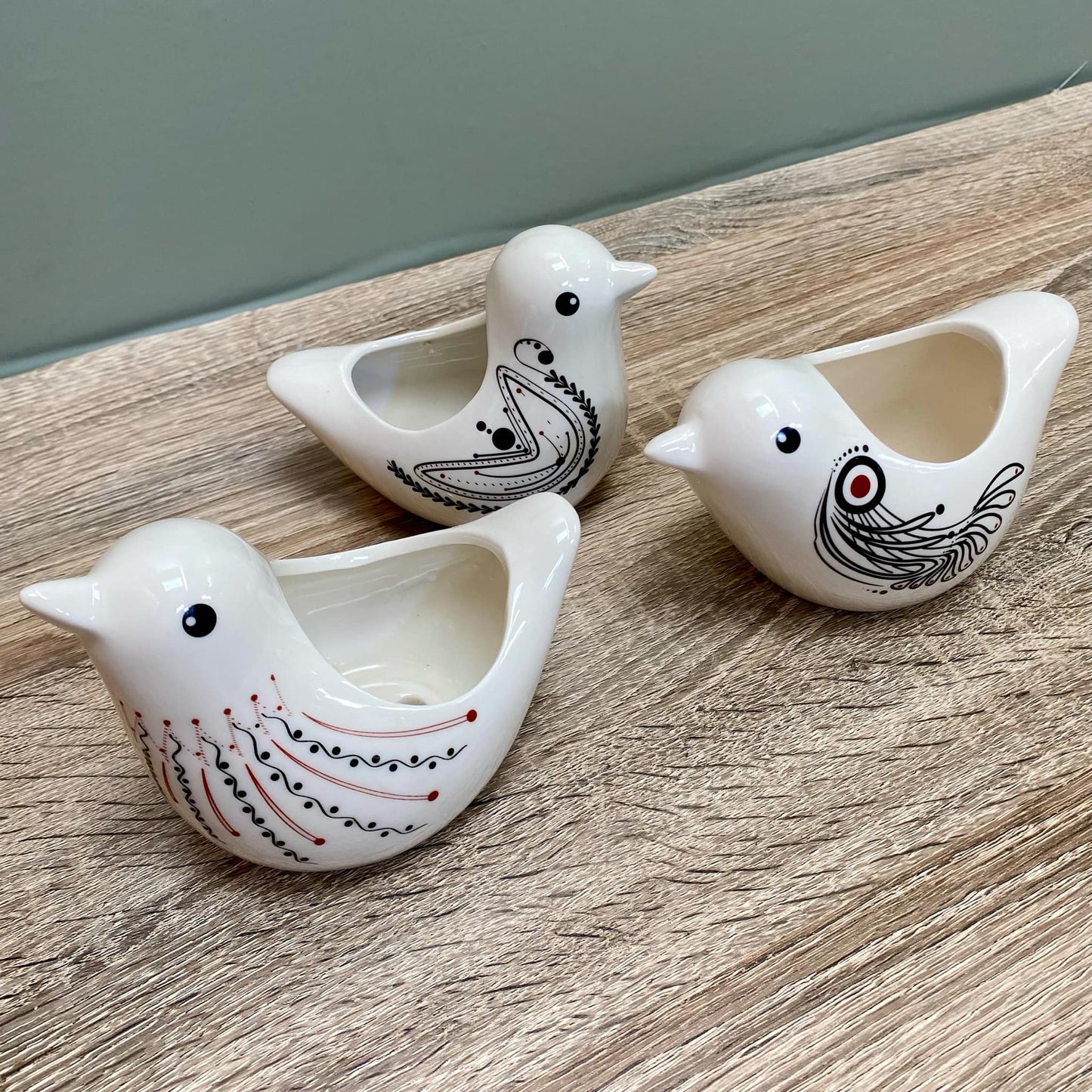 White Bird Succulent Plant Pots