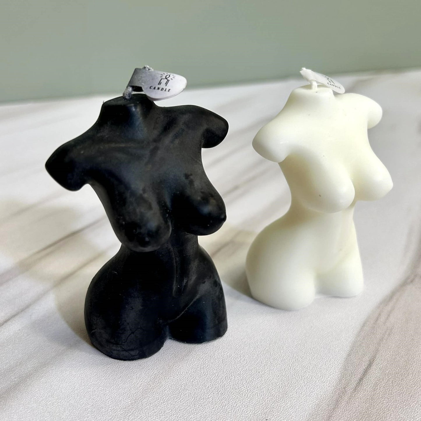 Small Woman Body Art Torso Candle