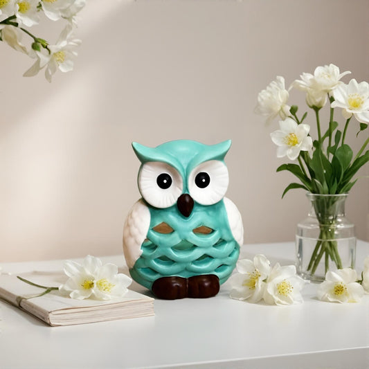 Small Owl Candle Tealight Holder