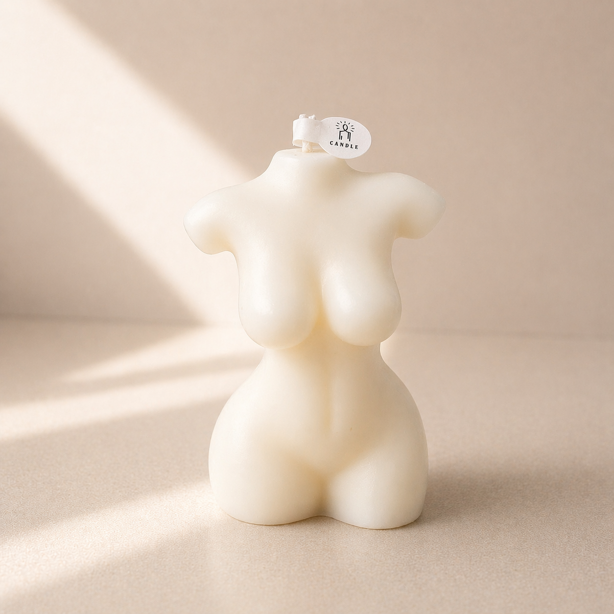 Small Woman Body Art Torso Candle