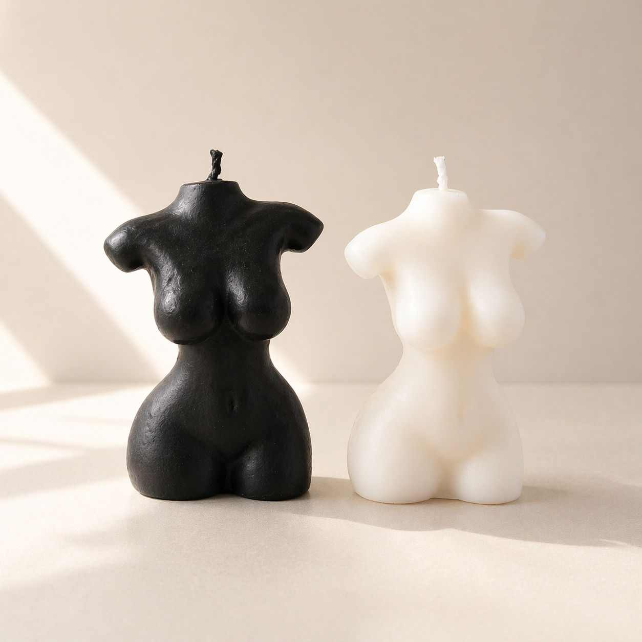 Small Woman Body Art Torso Candle
