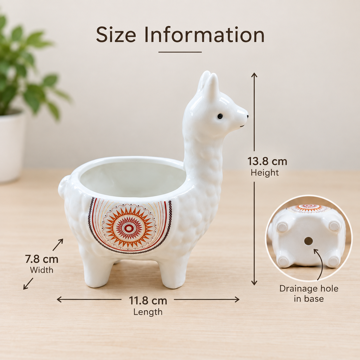 Alpaca Llama Succulent Flower Pots