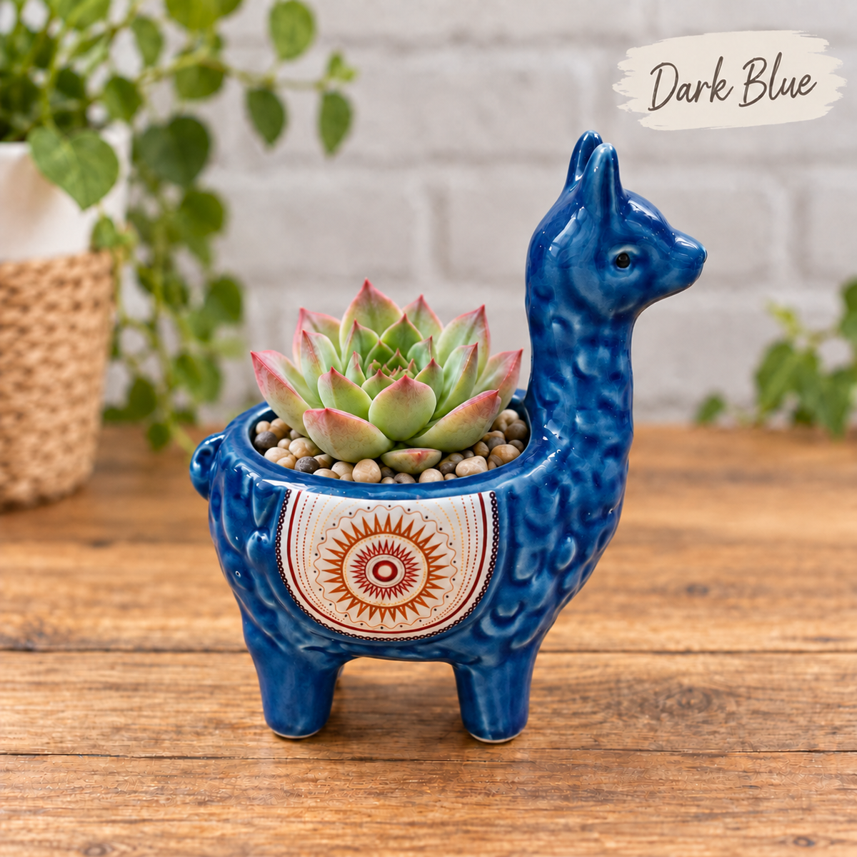 Alpaca Llama Succulent Flower Pots