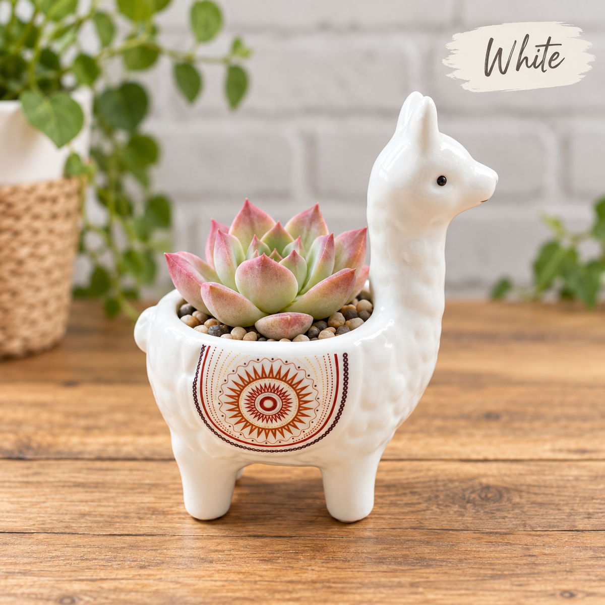 Alpaca Llama Succulent Flower Pots
