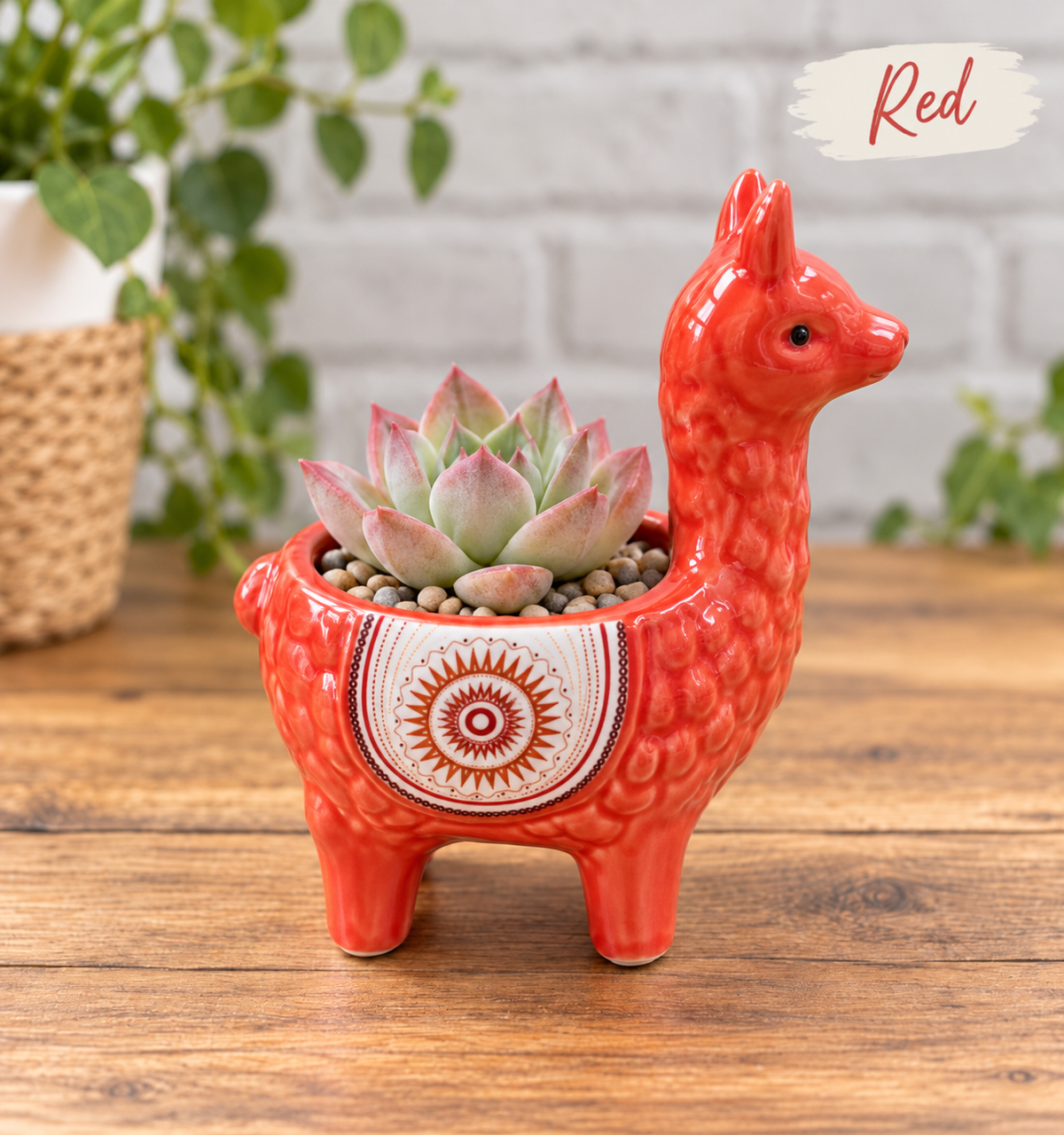 Alpaca Llama Succulent Flower Pots