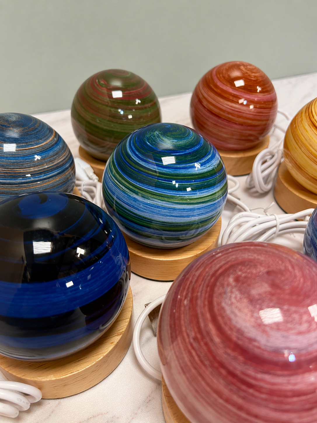3D Planet Colour Lamps
