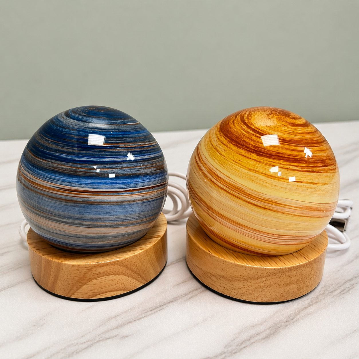 3D Planet Colour Lamps