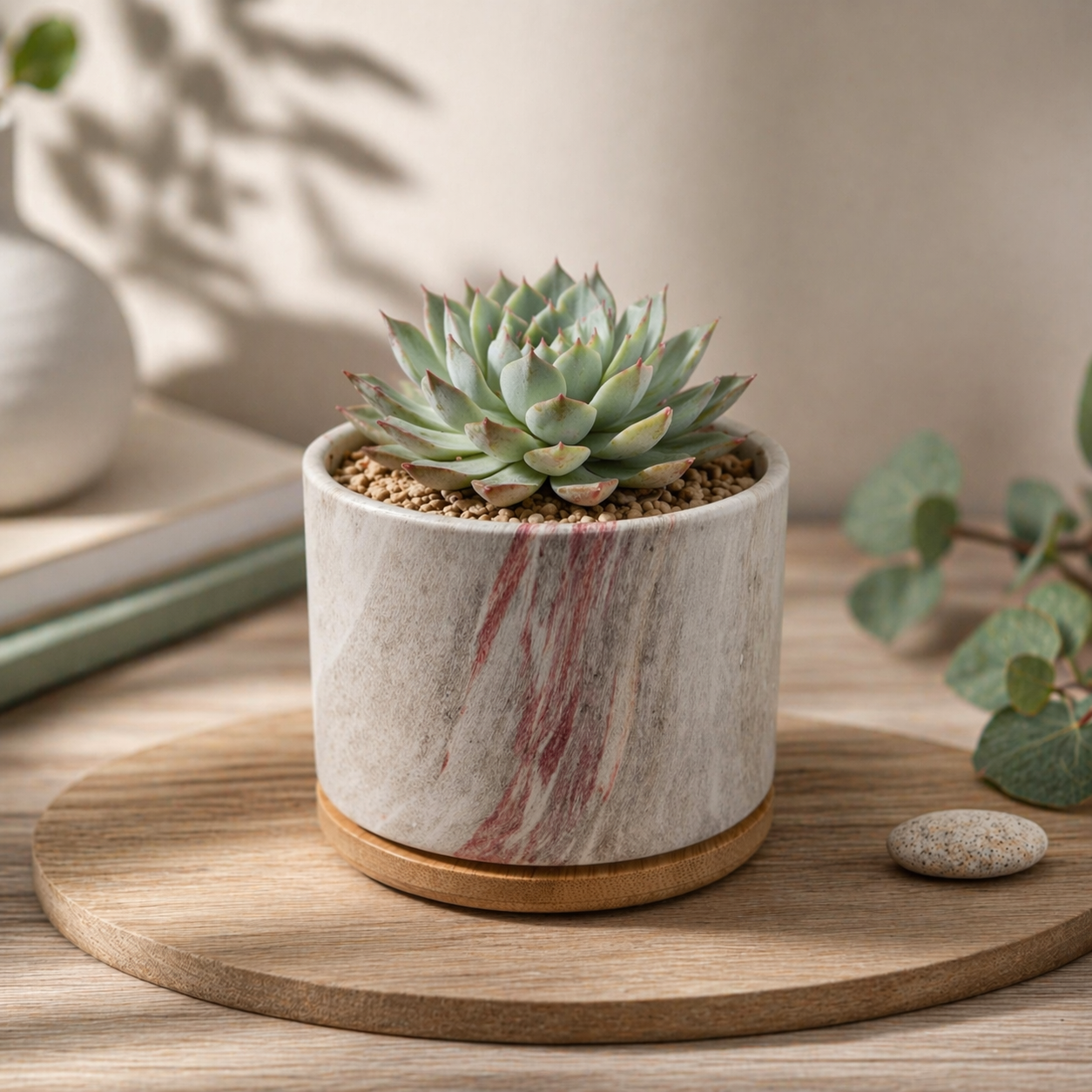 Ceramic Marble Effect Plant Pots #2