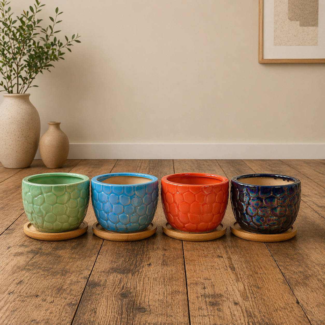 Ceramic Gloss Succulent Planters