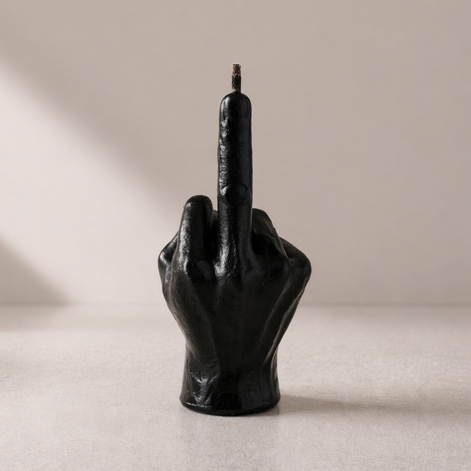 Small Middle Finger Candle