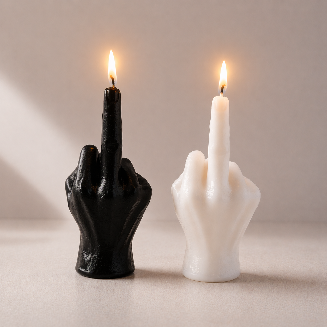 Small Middle Finger Candle