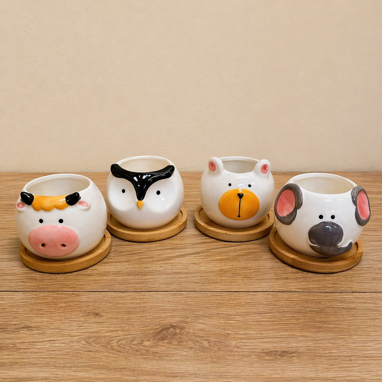 Round Animal Succulent Planters
