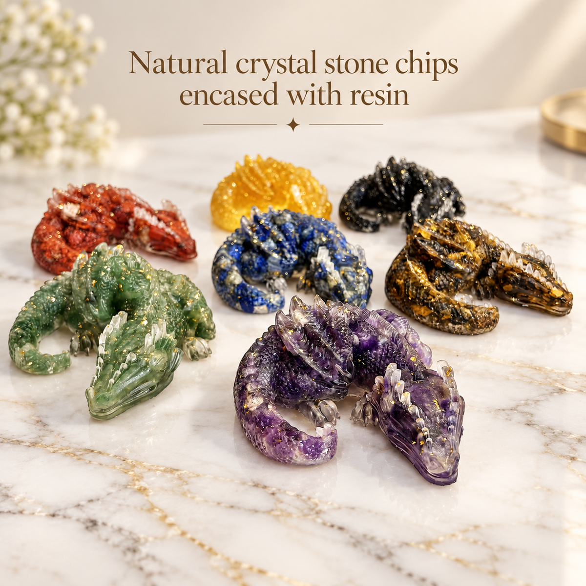 Dragon Crystal Chips And Resin