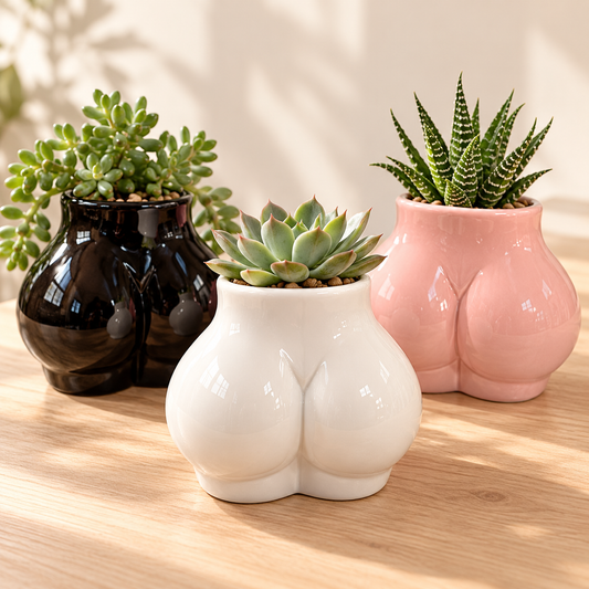 Ceramic Body Art Succulent Planters
