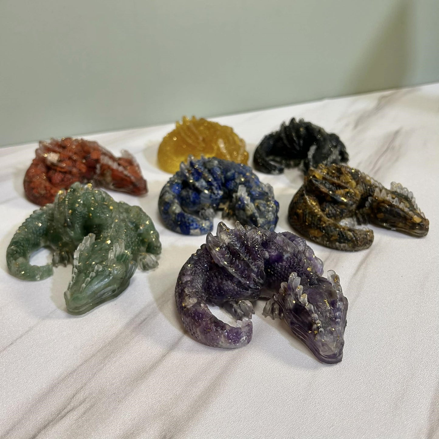 Dragon Crystal Chips And Resin