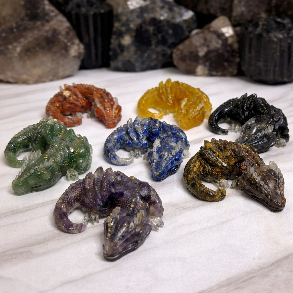 Dragon Crystal Chips And Resin