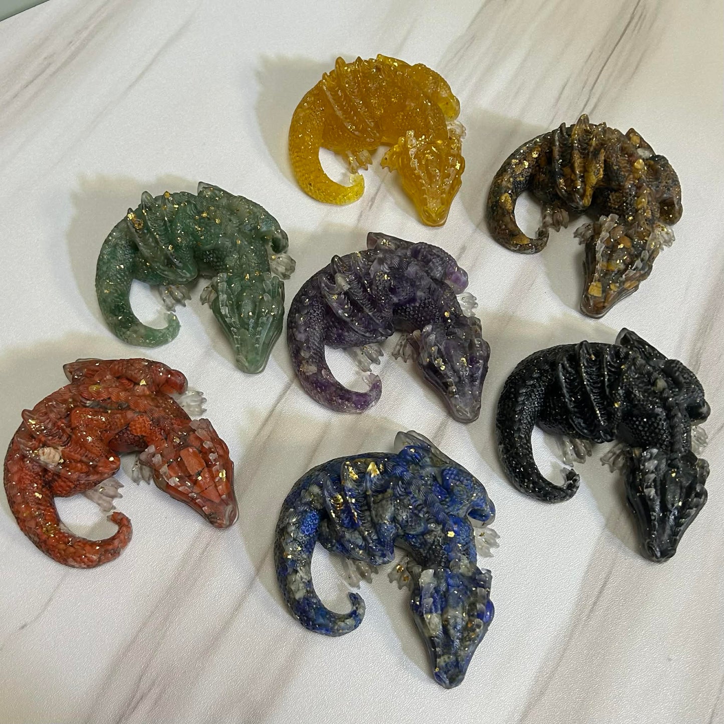 Dragon Crystal Chips And Resin