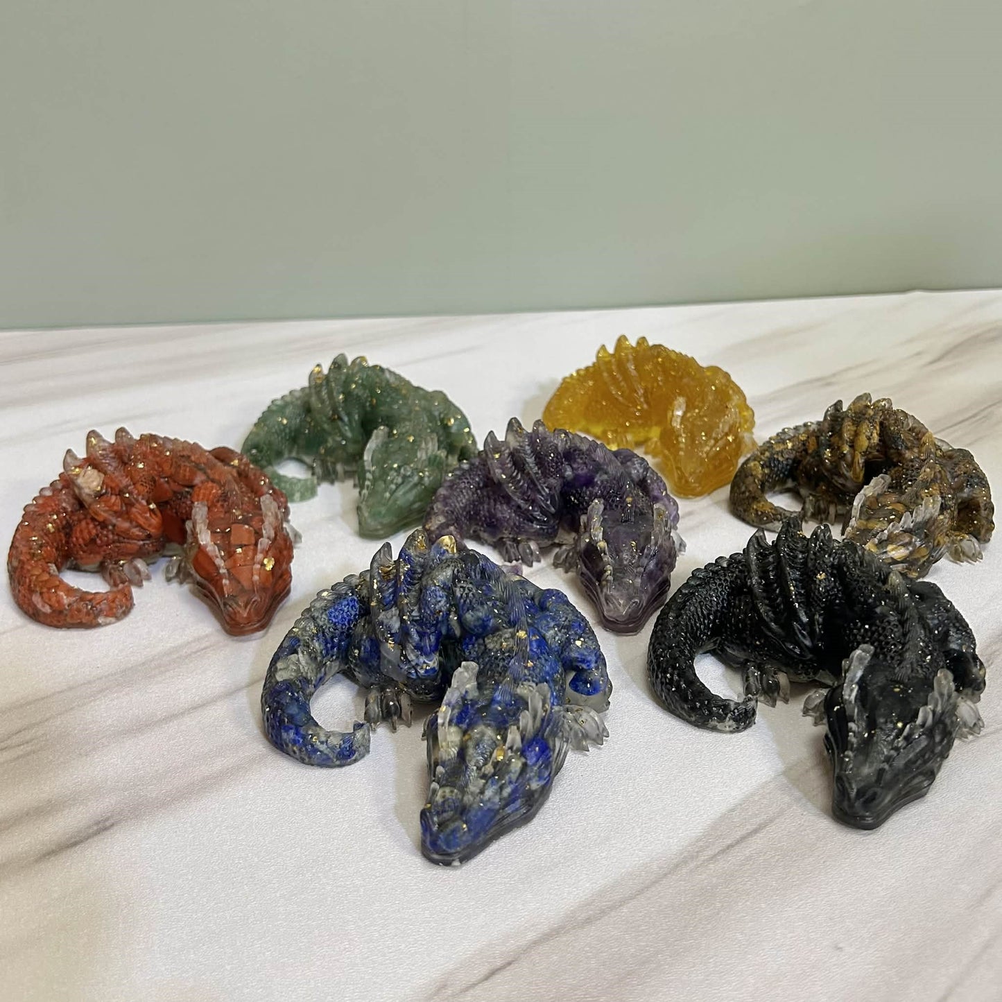 Dragon Crystal Chips And Resin