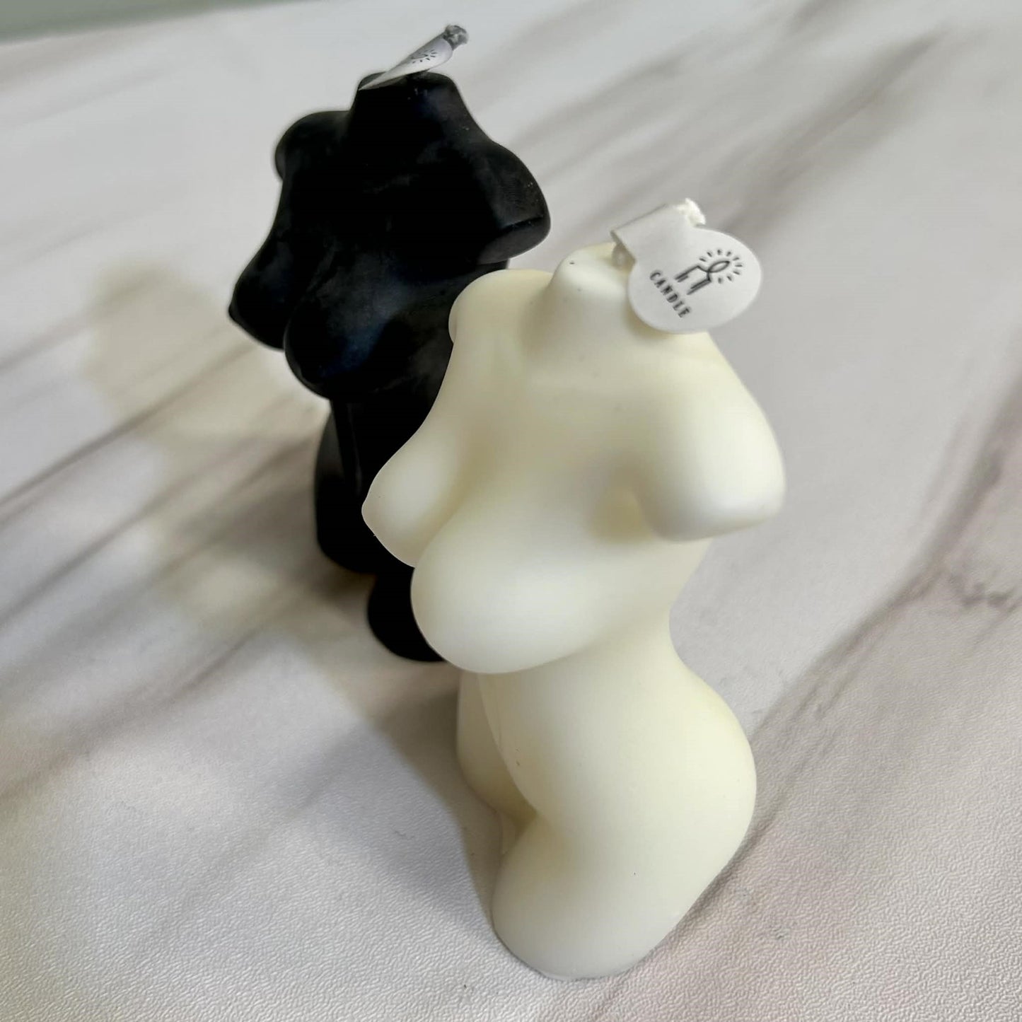 Small Woman Body Art Torso Candle
