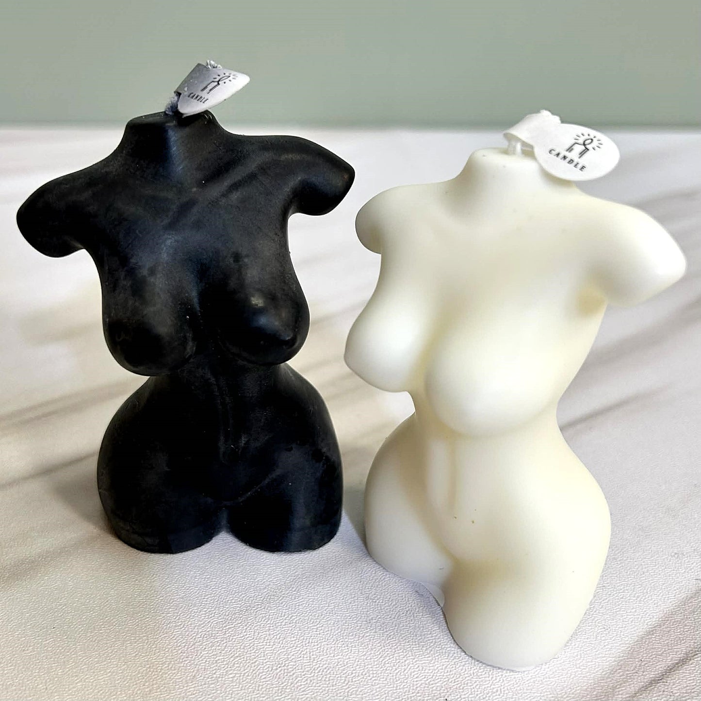Small Woman Body Art Torso Candle
