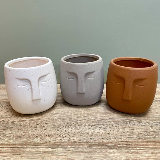 Nordic Human Face Plant Pots
