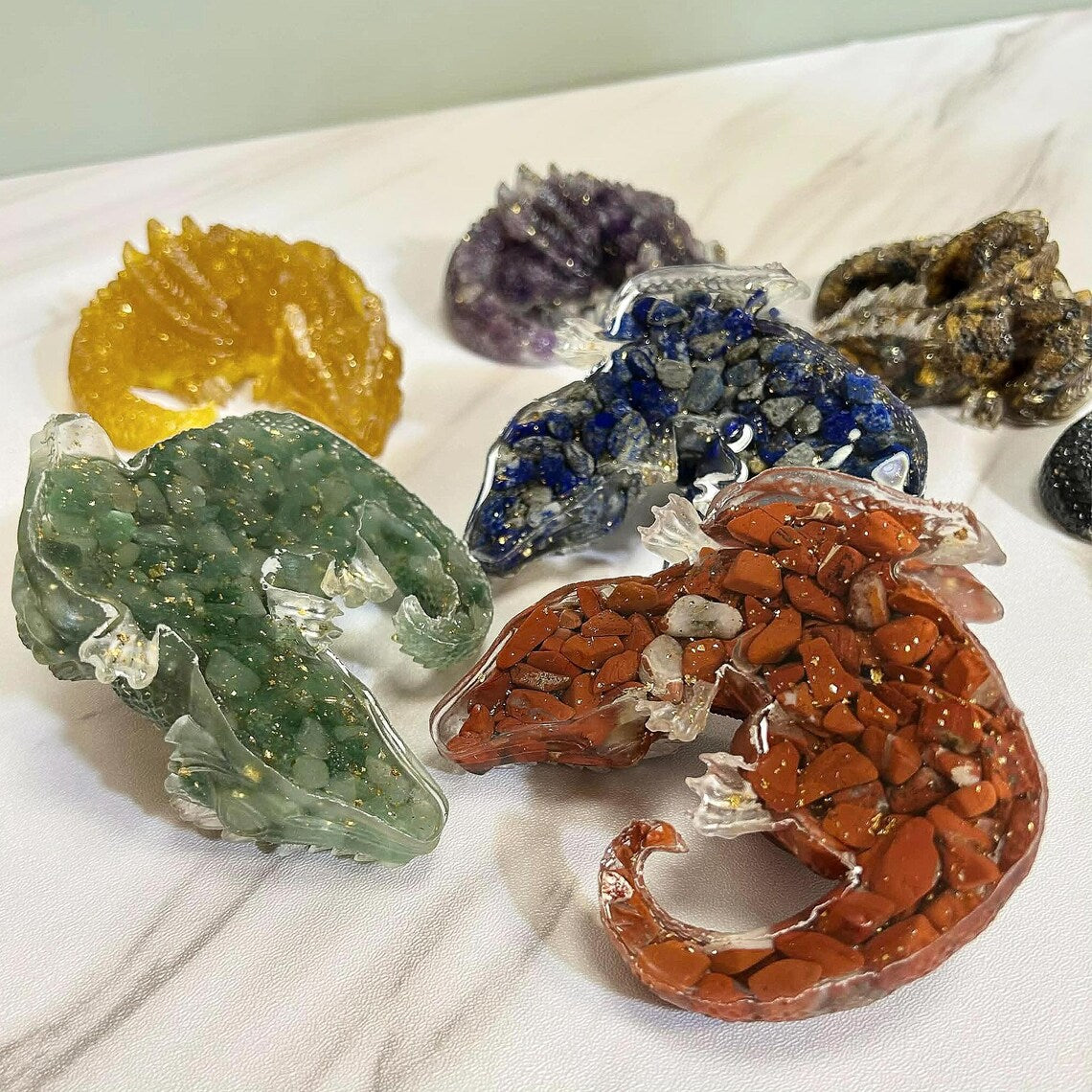 Dragon Crystal Chips And Resin