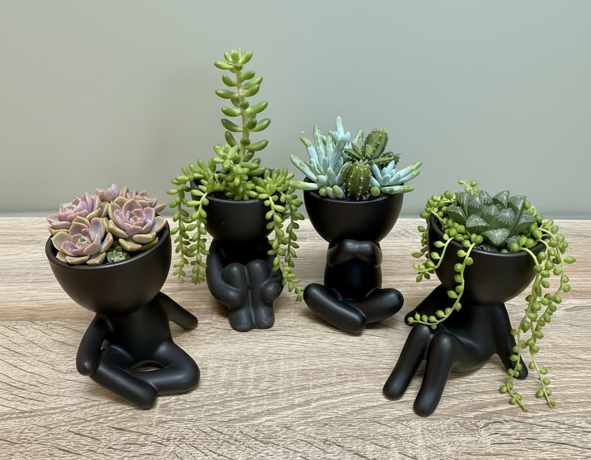 Human Head Planters