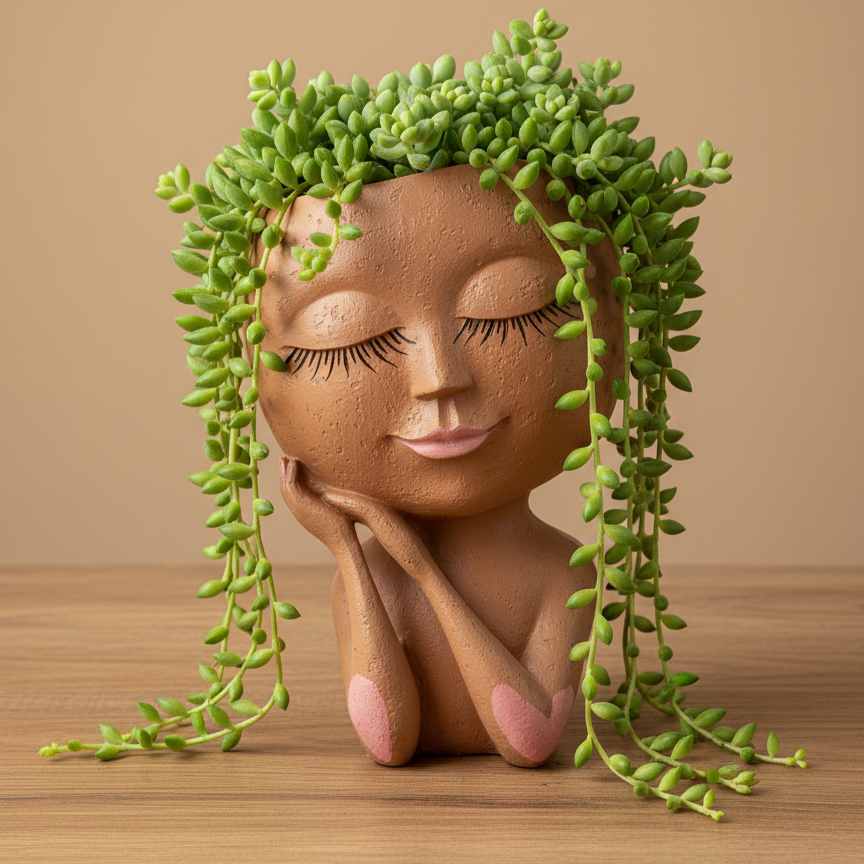 Flower Girl Head Planters